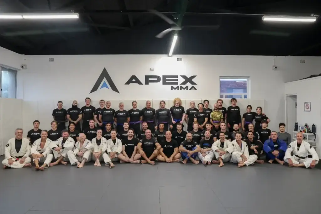 BJJ belt grading ceremony at Apex MMA martial arts gym in Brookvale Northern Beaches Sydney