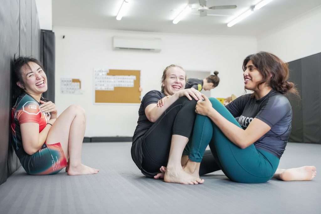 DSC01188 | Partizan Grappling Three women attend a free BJJ Women's Workshops in Sydney
